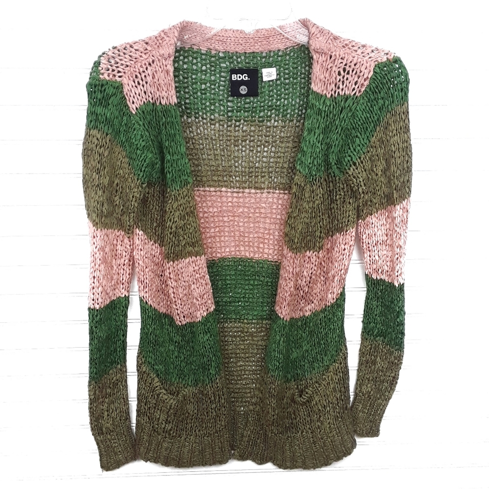 BDG Cardigan Color Block Sweater Size X Small